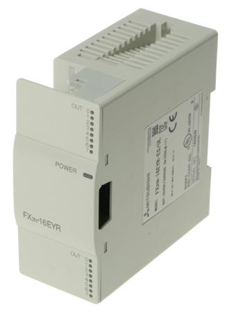 FX2N-16EYR-ES/UL Mitsubishi FX2N Series Series PLC I/O Module for Use with FX2N Series, Relay