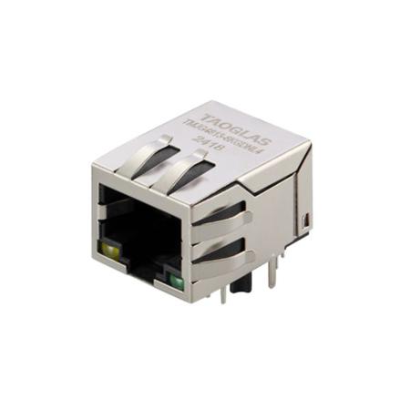 TMJG4813-8KGDNL4 Taoglas TMJ Series Ethernet Connector, Surface Mount, EMI Shield Straight 1 Port 1 -Way