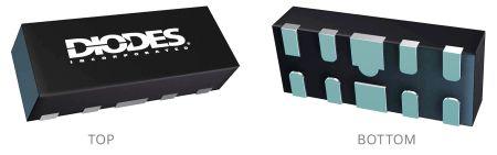 D3V3XA4B10LP-7 Diodes Inc , Quad-Element TVS Diode Array, 10-Pin U-DFN2510-10