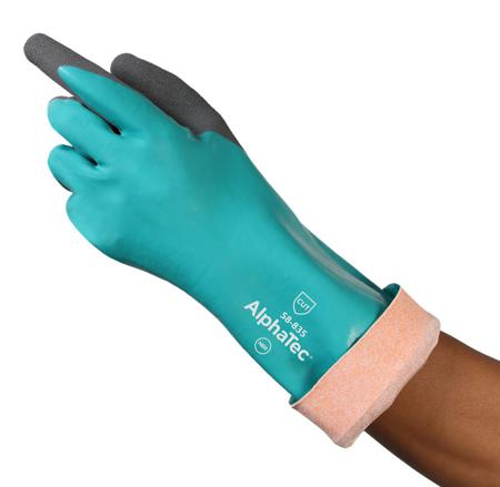 58835080 Ansell AlphaTec 58835 Grey HPPE Assembly, Automotive Industry, Construction, Emergency Services Work Gloves, Size 8,