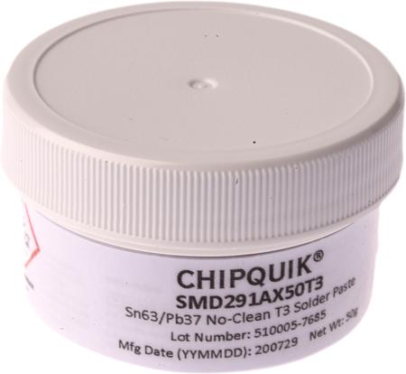 SMD291AX50T3 CHIPQUIK SMD291AX Solder Paste, 50g Tub