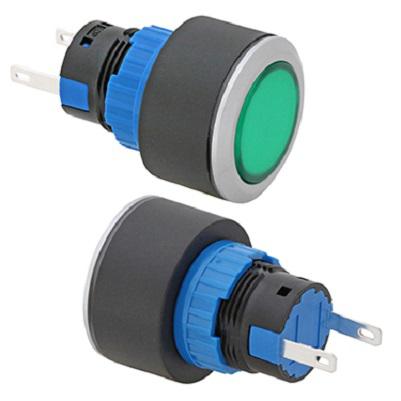 325-303 RS PRO Green Panel Mount Indicator, 24V, 22mm Mounting Hole Size, Pin Terminal Termination, IP65