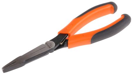 2421 G-180 Bahco 2421G Flat Nose Pliers, 180 mm Overall, Straight Tip, 57,5mm Jaw