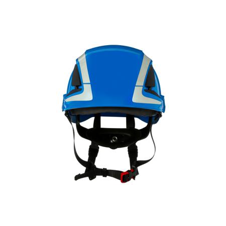 X5003V-CE 3M SecureFit™ Blue Safety Helmet with Chin Strap, AdjustableVentilated