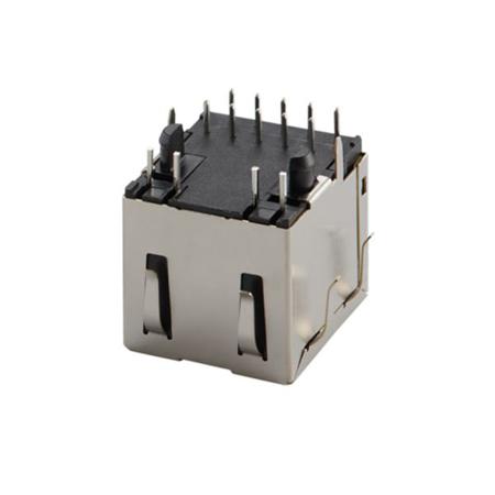 TMJD46046-8KE4NL6 Taoglas TMJ Series Ethernet Connector, Surface Mount, EMI Shield Straight 1 Port