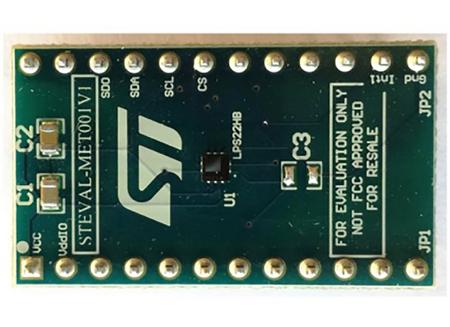 STEVAL-MET001V1 STMicroelectronics LPS22HB Adapter Board for a Standard DIL 24 Socket Adapter Board Standard DIL24 socket