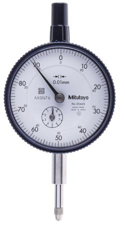 2046A Mitutoyo Metric Dial Indicator, -10 → +10 mm Measurement Range, 0.01 mm Resolution , ±12 μm Accuracy With