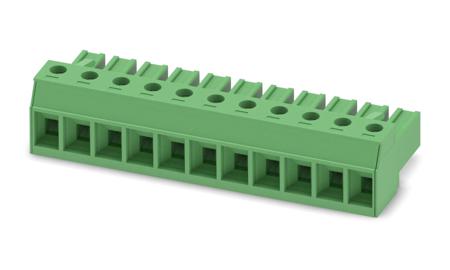 1804991 Phoenix Contact, 7.62mm Pitch, PC 4/11-ST-7.62, 11 Way, Pluggable Terminal Block, Plug, Screw Termination,