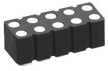 802-10-010-30-507101 Preci-Dip 802 Series Straight Surface PCB Header, 10 Contact(s), 2.54 mm Pitch, 2 Row, Shrouded