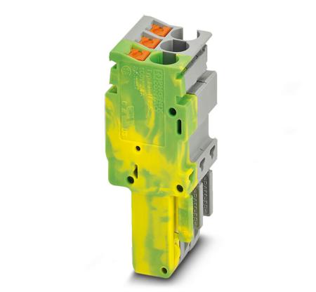 3209883 Phoenix Contact CLIPLINE Non-Fused Terminal Block, 3 Way/Pole, Push In Terminals, 0.14 → 4 mm², PA, 500 V