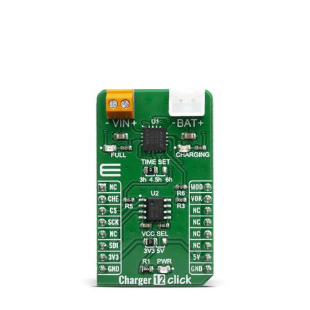 MIKROE-3744 MikroElektronika Charger 12 Click for MAX1501 for 3-Cell NiMH/NiCd Batteries