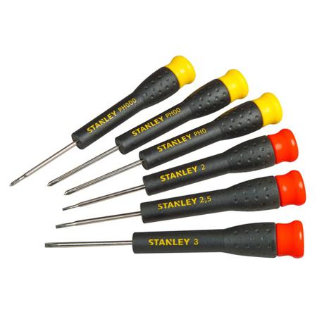 STHT0-62632 Stanley 6 pieces Precision Phillips, Slotted Screwdriver Set