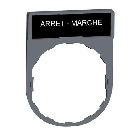 ZBY2166C0 Schneider Electric Marking Accessory for Use with Pushbuttons, Arret-Marche