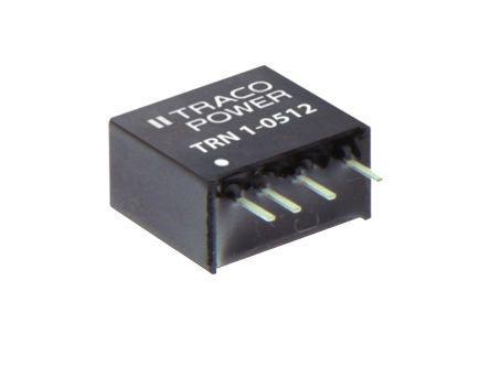TMA-1215S TRACOPOWER TMA 1W Isolated DC-DC Converter Through Hole, Vin 10.8 → 13.2 V dc, Vout 15V dc, I/O isolation 1kV dc