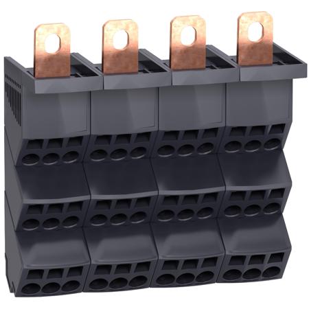 LVS04034 Schneider Electric Distribution Block, 250A, 690 V ac, Anthracite