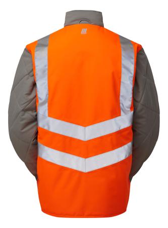 PR498-M PULSAR Orange Breathable Hi Vis Bodywarmer, M