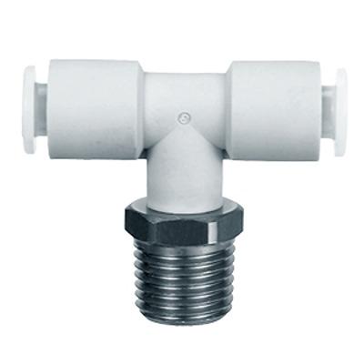 KGT06-01 SMC KG Series Branch Tee, 6 mm to R 1/8 Male, Threaded-to-Tube Connection Style,