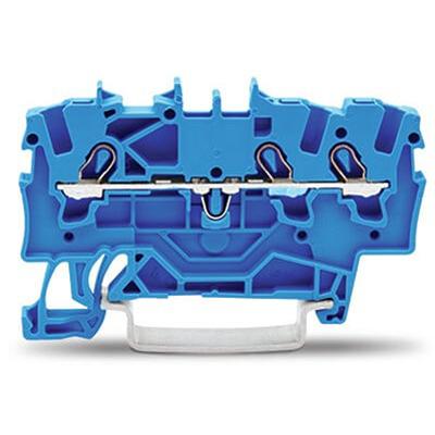 2001-1304 Wago 3-Way Terminal Block, 18A, Push In Terminals, 22 → 14 AWG