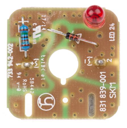 831839001-GDME-LED-24-RD Hirschmann Function Indicator for use with GDM Series Rectangular Connector