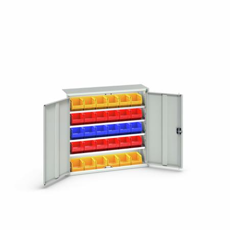 16926500.16 Bott 2 Door Sheet Steel Cupboard, 1050 x 350 x 1000mm