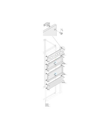 1STQ007732A0000 ABB Pickled Steel Sheet Panel for Use with Main Distribution Boards, 400 x 100 x 400mm