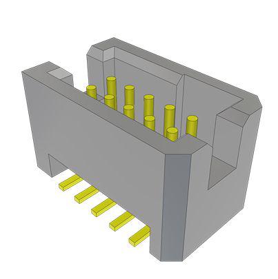 TFM-105-02-S-D-TR Samtec TFM Series Vertical Surface Mount PCB Header, 10 Contact(s), 1.27mm Pitch, 2 Row(s), Shrouded