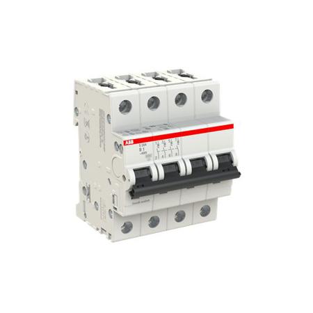 2CDS254001R0015 ABB System Pro M Compact S200 MCB, 4P, 1A Curve B, 400V AC, 110V DC, 10 kA Breaking Capacity