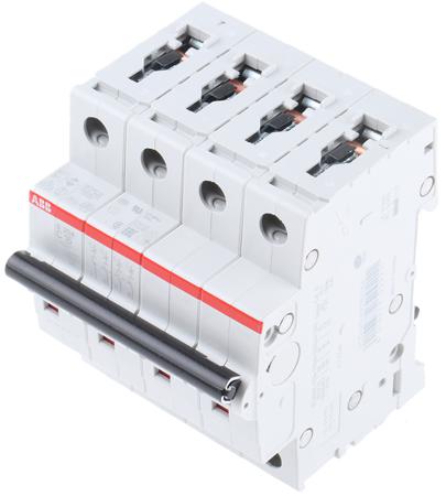 2CDS254001R0164--S204-C16 ABB System M Pro 16A MCB Mini Circuit Breaker4P Curve C, Breaking Capacity 6 kA