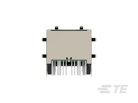2489108-1 TE Connectivity 24891 Series Female Ethernet Connector, Hole Mount, Cat6 Right Angle 1 Port 8 -Way