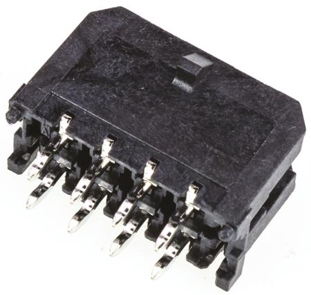 43045-0812 Molex MICRO-FIT 3.0 43045, 3mm Pitch, 8 Way, 2 Row, Straight PCB Header, Through Hole