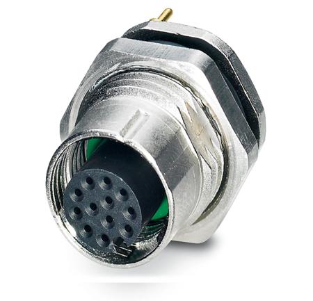 1436770 Phoenix Contact Circular Connector, 12 Contacts, Rear, M12 Connector, Socket, Female, IP67