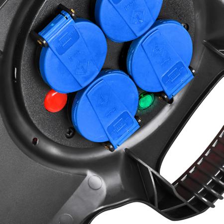 1169711101 brennenstuhl 10m 4 Socket Type E - French Cable Reel Open Reel, 230 V, IP44