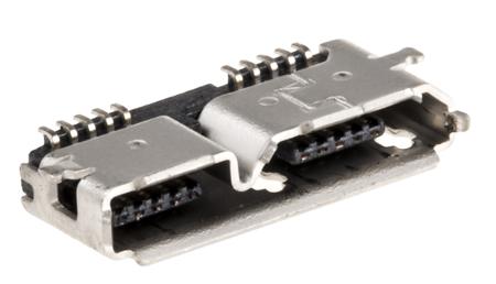 692622030100 Wurth Elektronik Right Angle, SMT, Socket Type B 3.0 USB Connector