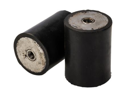 126-3924 RS PRO Cylindrical M6 Anti Vibration Mount, Female to Female Bobbin with 26.8kg Compression Load