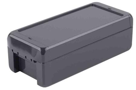 96014124-B-180806-PC-V0-7024 Bopla Bocube Series Graphite Grey Polycarbonate V0 Enclosure, IP66, IP68, IK07, Graphite Grey Lid, 191 x 80 x 60mm