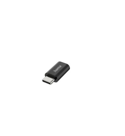00200310 Hama Straight, Plug-In, Female to Male- Single Port Type USB C, USB Micro B 2.0 USB Adaptor
