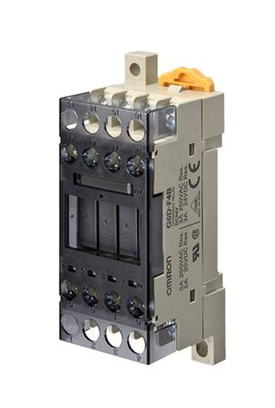 G6D-F4B 24VDC Omron G6D-F4B Series Solid State Interface Relay, 3 A Load, DIN Rail, Surface Mount Mount