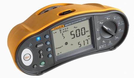 FLK-1664FC DE Fluke 1664FC Multifunction Tester, 50 V, 100 V, 250 V, 500 V, 1000 V , Earth Resistance Measurement With BLE, USB