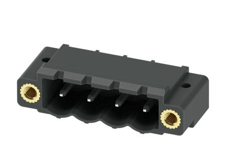 1954715 Phoenix Contact, 5.08mm Pitch, CC 2.5/ 4-GF-5.08 P26THR, 4 Way, Right Angle, Pluggable Terminal Block, Header, Through