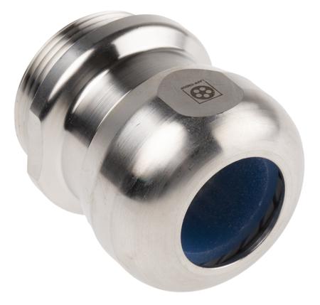 53806728 Lapp SKINTOP Series Metallic Stainless Steel Cable Gland, M32 Thread, 11mm min., 21mm max., IP68, IP69