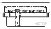 1-111626-0 TE Connectivity AMP-LATCH Series Vertical Cable Mount PCB Header, 44 Contact(s), 2mm Pitch, 2 Row(s), Shrouded