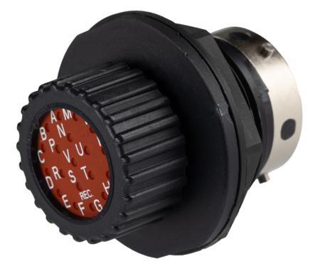 TN7S16-0019P1L---192900-0353 ITT Cannon Circular Connector, 19 Contacts, Panel Mount, Socket, Male, Trident Neptune Series