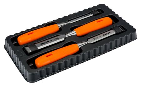 414-S3-EUR Bahco 3 pieces Piece Chisel Set, 248mm Length, 12 mm, 18 mm, 25 mm Blade Width