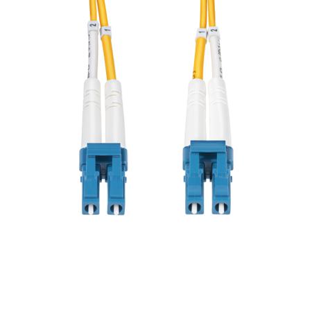 SMDOS2LCLC25M StarTech.com LC to LC Duplex Single Mode OS2 Fibre Optic Cable, Yellow, 25m