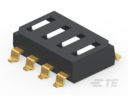 1825006-7 TE Connectivity 4 Way Surface Mount DIP Switch SPST