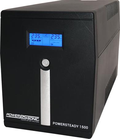 PowerSteady-1500 Power Sonic 81-145/162-290V ac Input Tower Uninterruptible Power Supply, 1500VA (900W), PowerSteady 1500