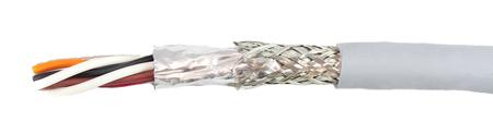 78384 SL005 Alpha Wire Ecogen Ecocable Mini Series Data Cable, 4 Pairs, 8 Cores, 0.382 mm², Screened, 22 AWG, 30m, Foil and Braid