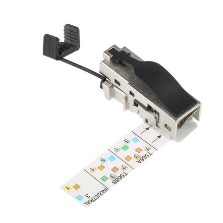 1963600000 Weidmuller Single-Port RJ45 Field Installation Plug, Cat6a, STP
