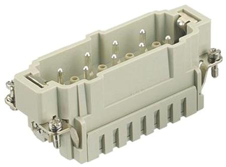 09340062616 HARTING Heavy Duty Power Connector Insert, 16A, Male, Han Hv ES Series, 6 Contacts