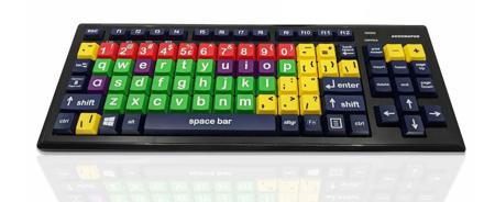 KYB-M2MIX-LCUSBT Ceratech  Wireless Bluetooth Early Learning Keyboard, QWERTY (US), Multi Colour